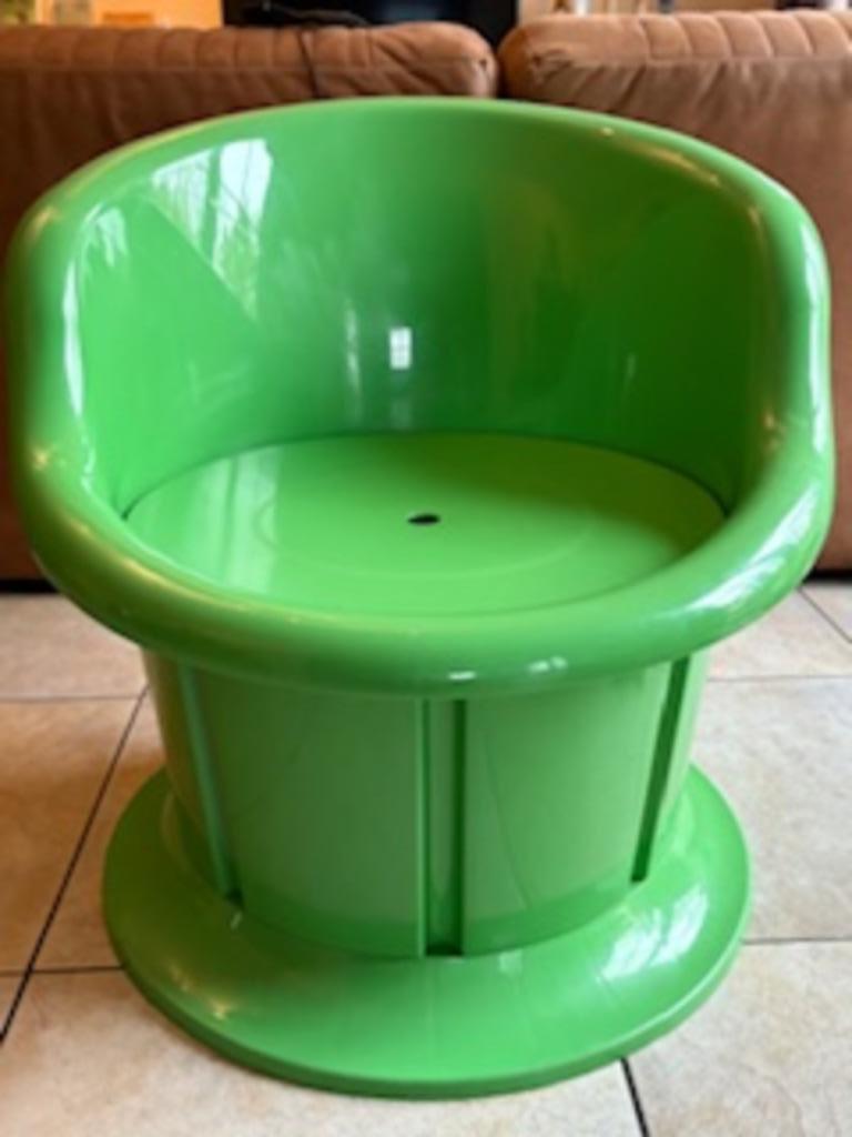 Groene stoel Ikea vintage, Maison & Meubles, Chaises, Autres couleurs, Comme neuf, Synthétique, Enlèvement