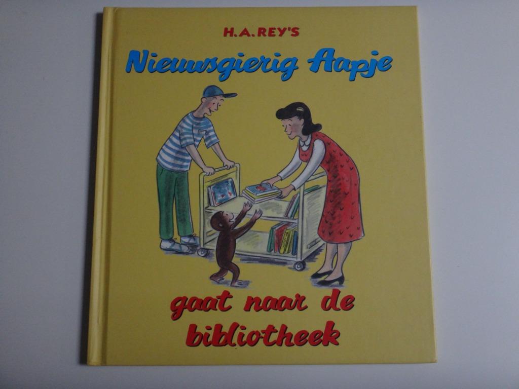 Nieuwsgierig Aapje gaat naar de bibliotheek, Fictie algemeen, Ophalen of Verzenden, Zo goed als nieuw, 4 jaar