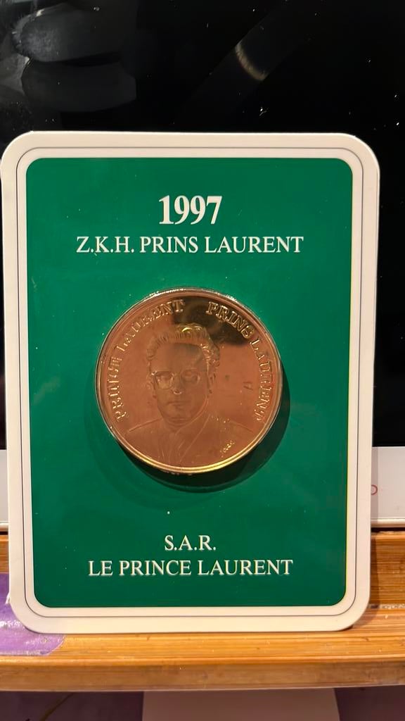 Prins Laurent, Postzegels en Munten, Ophalen of Verzenden, Losse munt, Goud