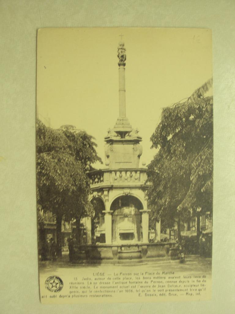 52012 - LIEGE - LE PERRON SUR LA PLACE DU MARCHE, Envoi