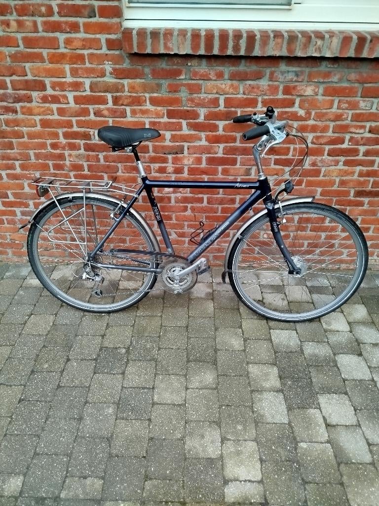 stadsfiets heren, Fietsen en Brommers, Fietsen | Heren | Herenfietsen, Gebruikt, Versnellingen, 53 tot 57 cm, Ophalen