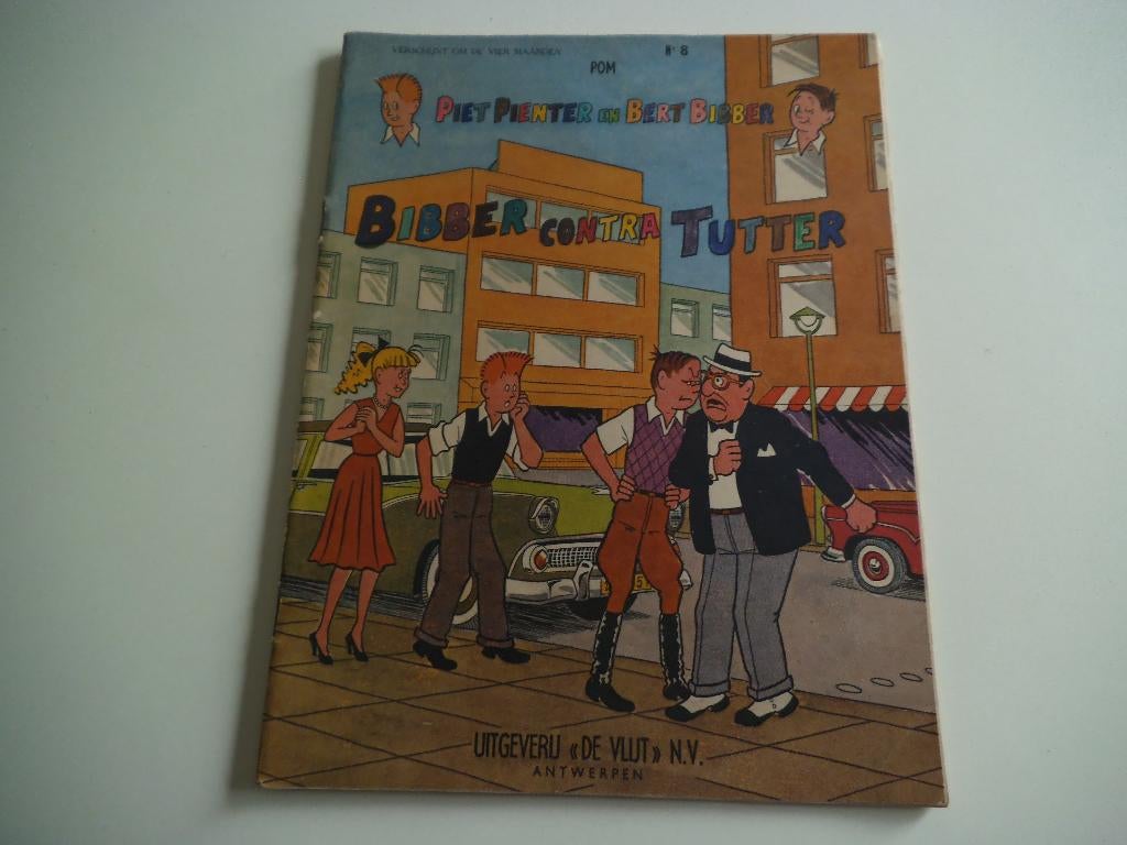 Piet Pienter en Bert Bibber 8 Bibber contra, Livres, BD, Utilisé, Une BD, Enlèvement ou Envoi
