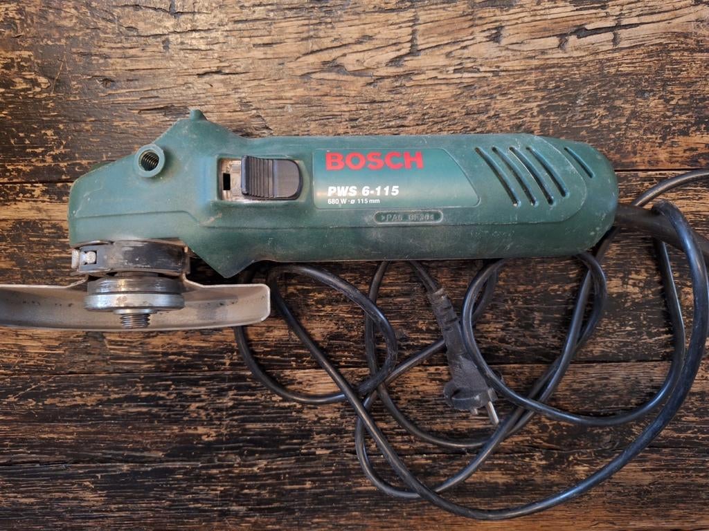 Bosch PWS 6-115 haakse slijper – in originele doos, Ophalen, Zo goed als nieuw