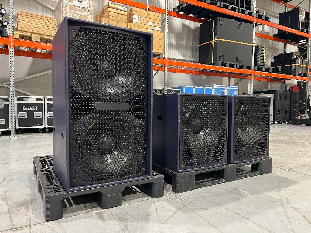 3x Funktion-One sub: 1x BR218 + 2x BR118, Audio, Tv en Foto, Luidsprekerboxen, Gebruikt, Subwoofer, 120 watt of meer, Overige merken