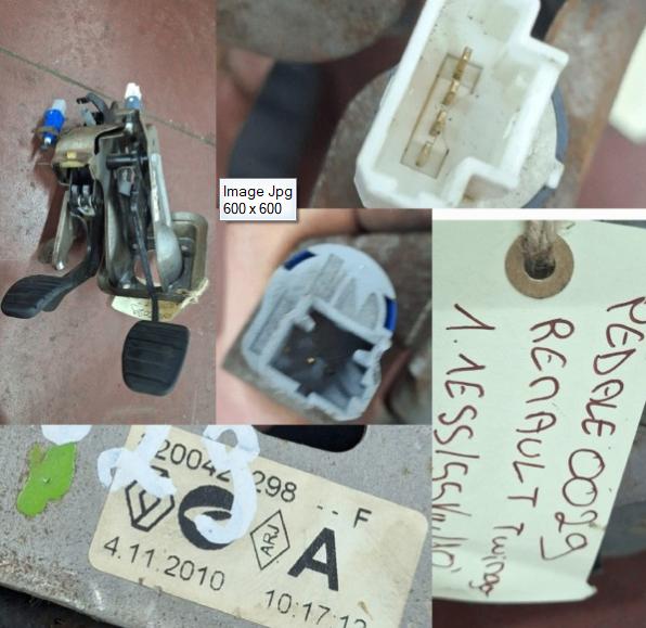 RENAULT TWINGO 1.1ESS/55.00KW PEDALE EMBRAYAGE ET FREIN, Autos : Pièces & Accessoires, Enlèvement ou Envoi, Renault