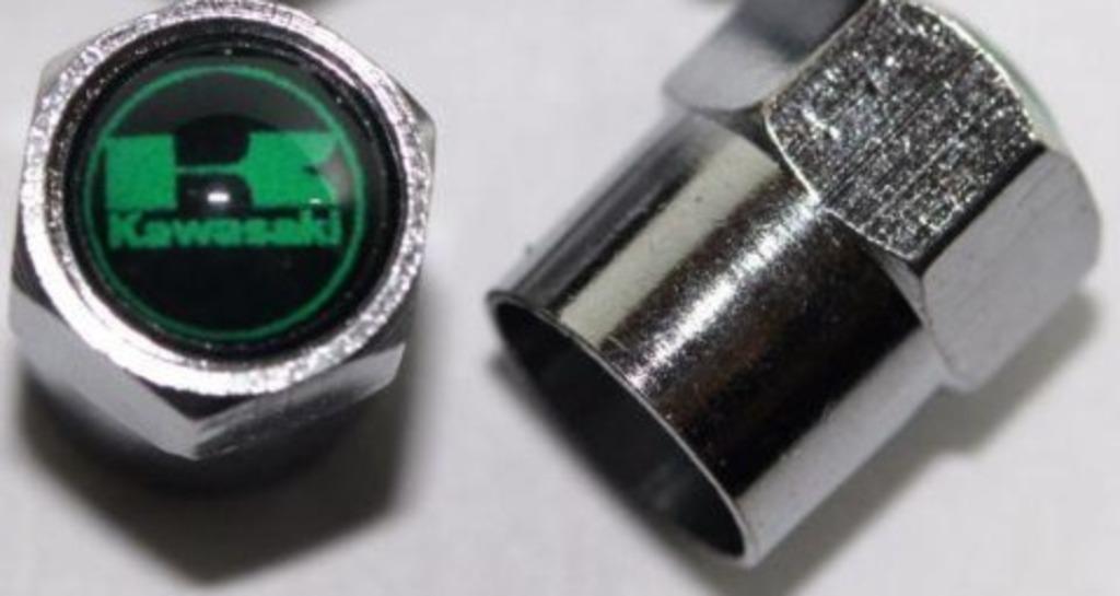 Bouchons de valve métalliques pour motos Kawasaki (verts), Motos, Enlèvement ou Envoi