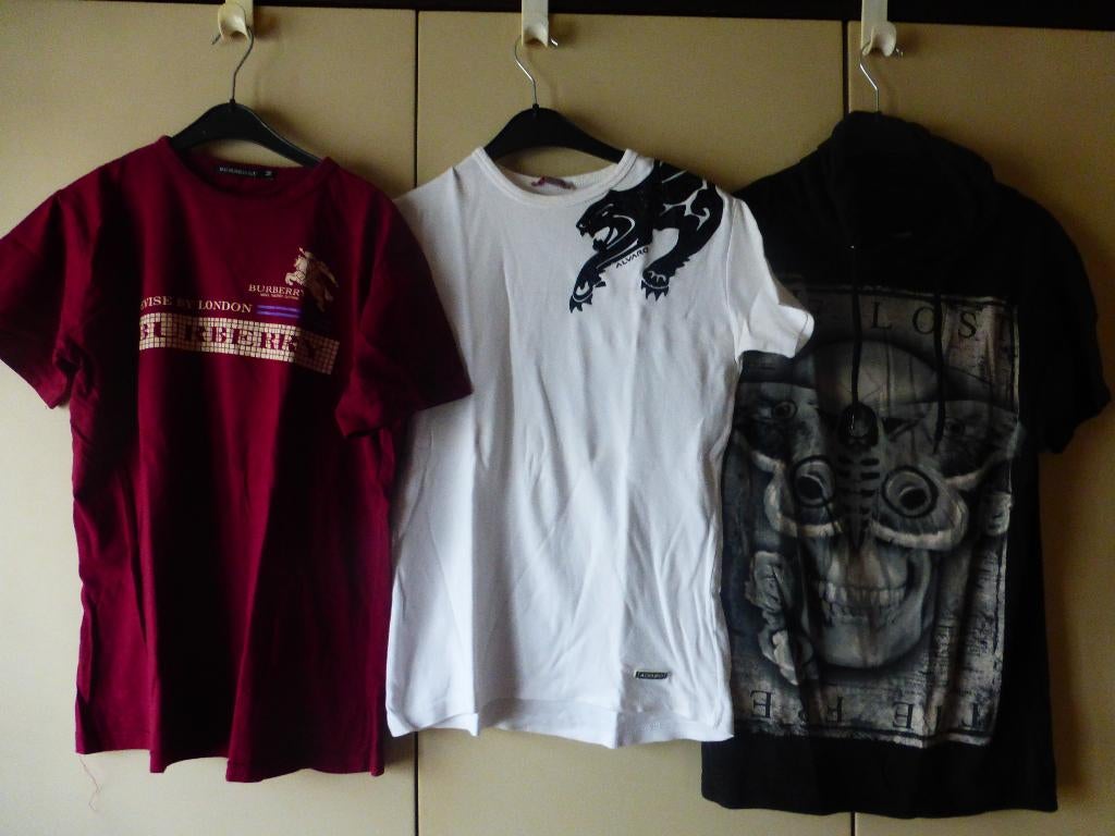 OM 3 UUR! T-shirts! ! miniprijs: €5 voor de 3, Ophalen of Verzenden