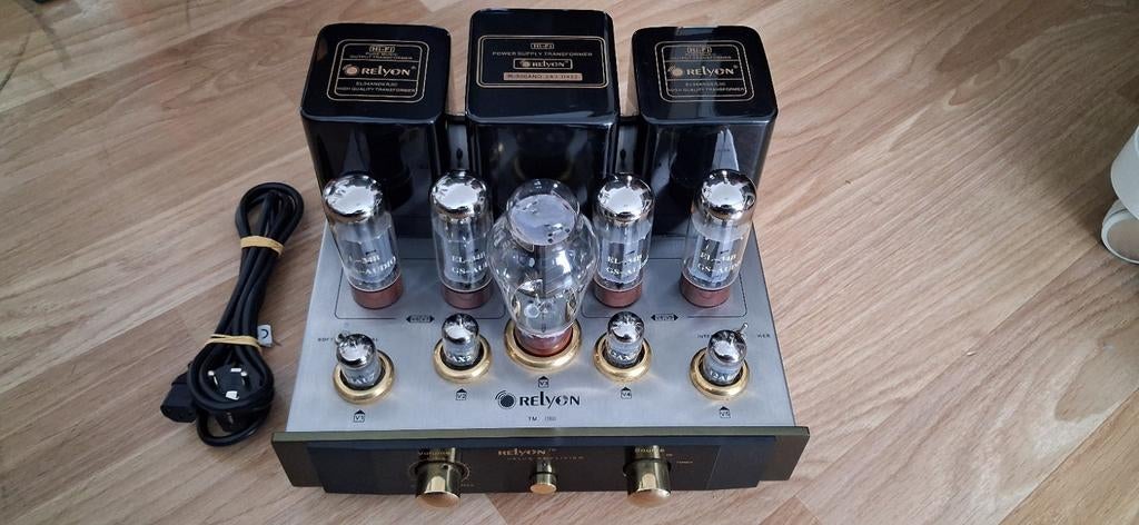 Relyon EL34 vacuum tube amplifier, Enlèvement