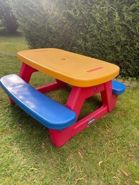 CHICCO kindertafel tuintafel voor kinderen, Ophalen, Gebruikt, Rechthoekig, Plastic