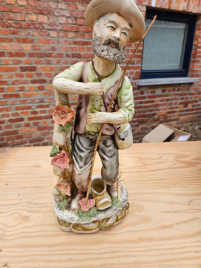 statue pecheur, Ophalen