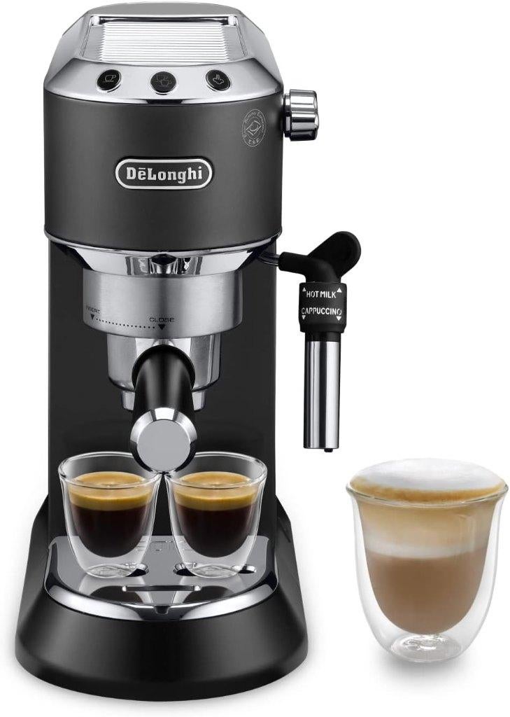 De'Longhi EC685.BK Dedica Zwart, Electroménager, Enlèvement ou Envoi, Comme neuf, Dosettes et capsules de café, Réservoir d'eau amovible