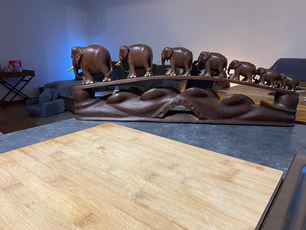 Houten beeldje, Ophalen, Zoogdier, 20 - 50 cm, Beeld