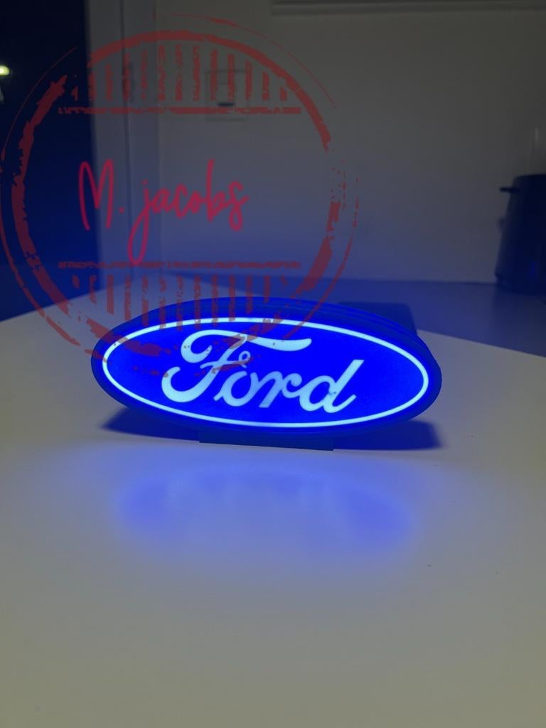Ford XXL reclamebak / lichtbak ruim 40cm., Verzamelen, Ophalen of Verzenden, Nieuw, Lichtbak of (neon) lamp