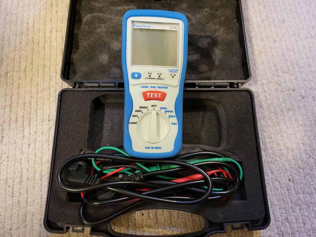 Testeur de terre PSC, testeur de boucle mesure d'impédance, Bricolage & Construction, Instruments de mesure, Comme neuf, Électricité