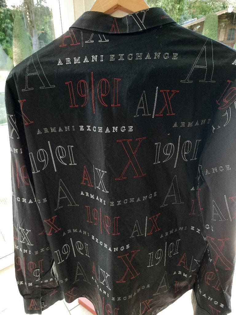Mooi overhemd ARMANI EXCHANGE - L/XL, Kleding | Heren, Overhemden, Zo goed als nieuw, Halswijdte 41/42 (L), Overige kleuren, Ophalen of Verzenden