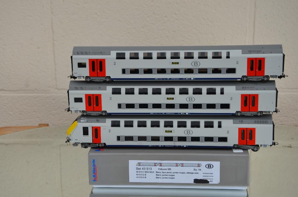 L.S.Models 43 513-AC-3 M6-SNCB auto's (zie chauffeur), Hobby en Vrije tijd, Modeltreinen | H0, Ophalen of Verzenden, Zo goed als nieuw