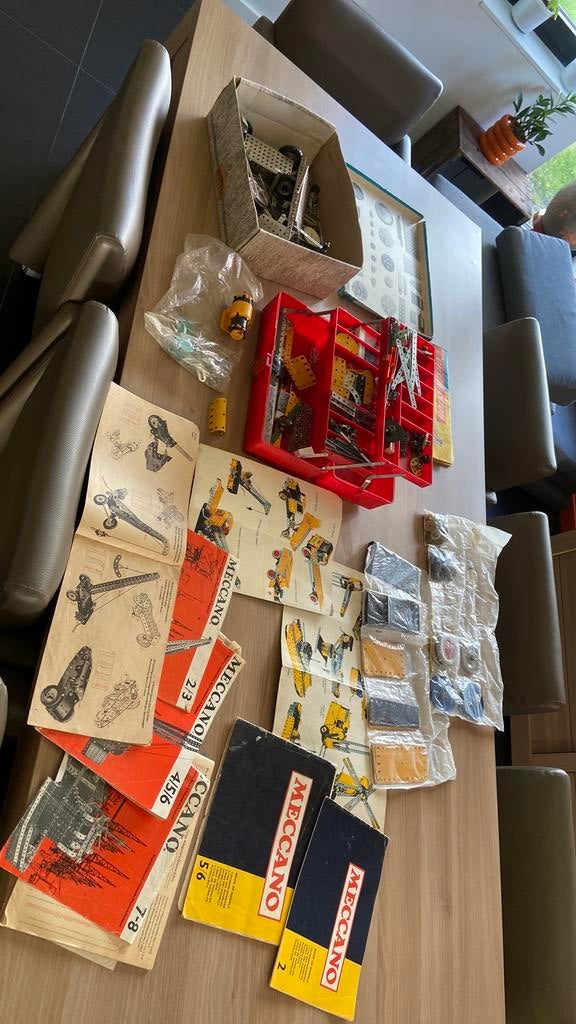 Groot lot originele meccano, Hobby en Vrije tijd, Modelbouw | Auto's en Voertuigen, Ophalen, Zo goed als nieuw