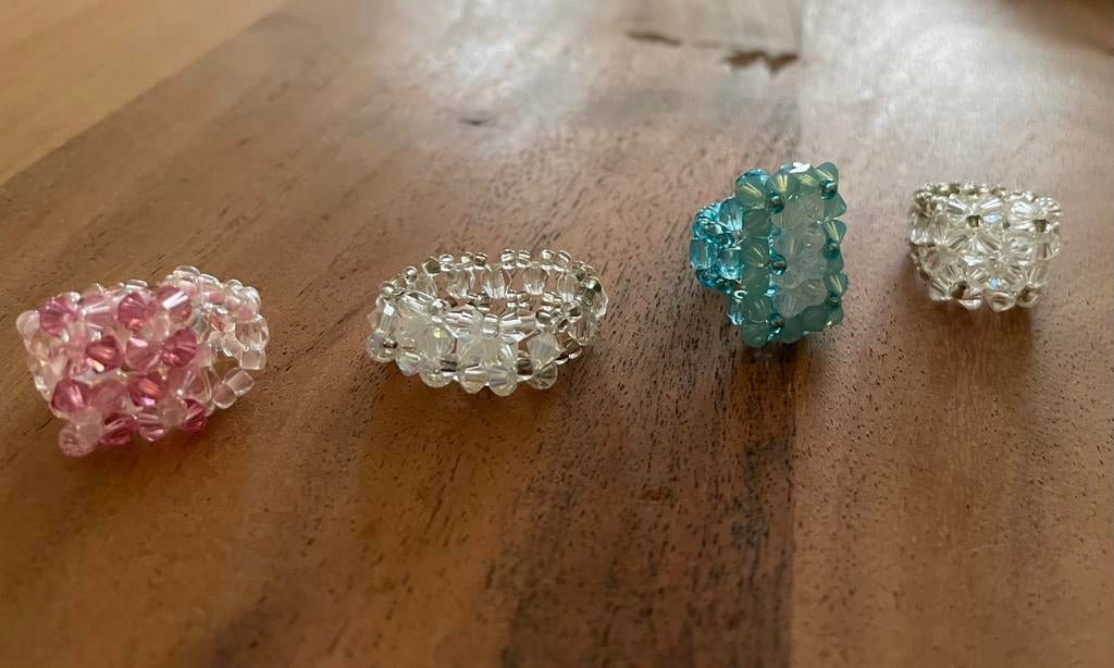 Handgemaakte ringen, Handtassen en Accessoires, Ophalen, Zo goed als nieuw, Dame