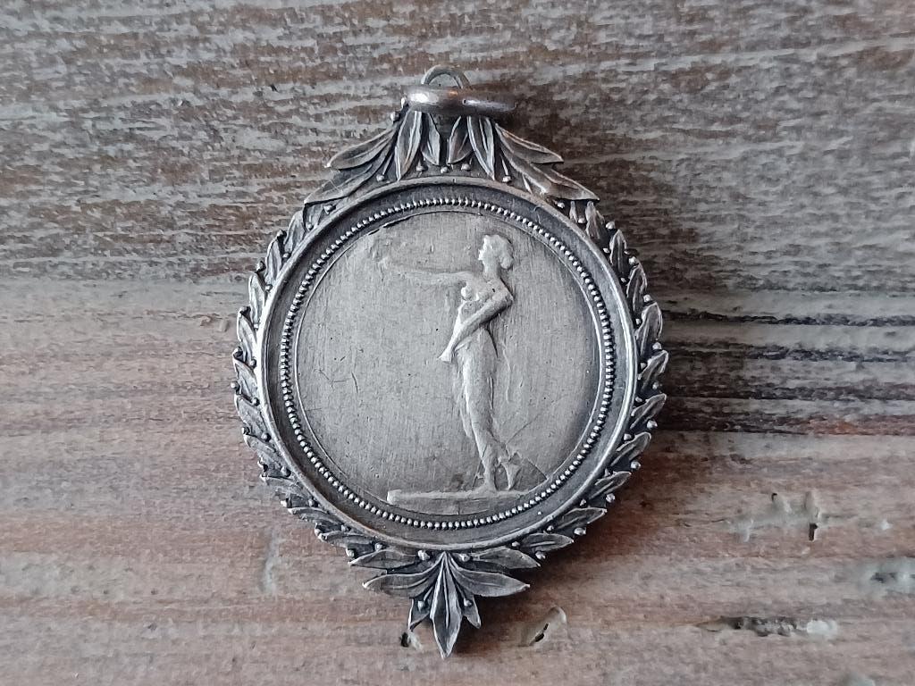 medaille 1926 garnisoen antwerpen  o/o officieren, Ophalen of Verzenden, Landmacht, Lintje, Medaille of Wings