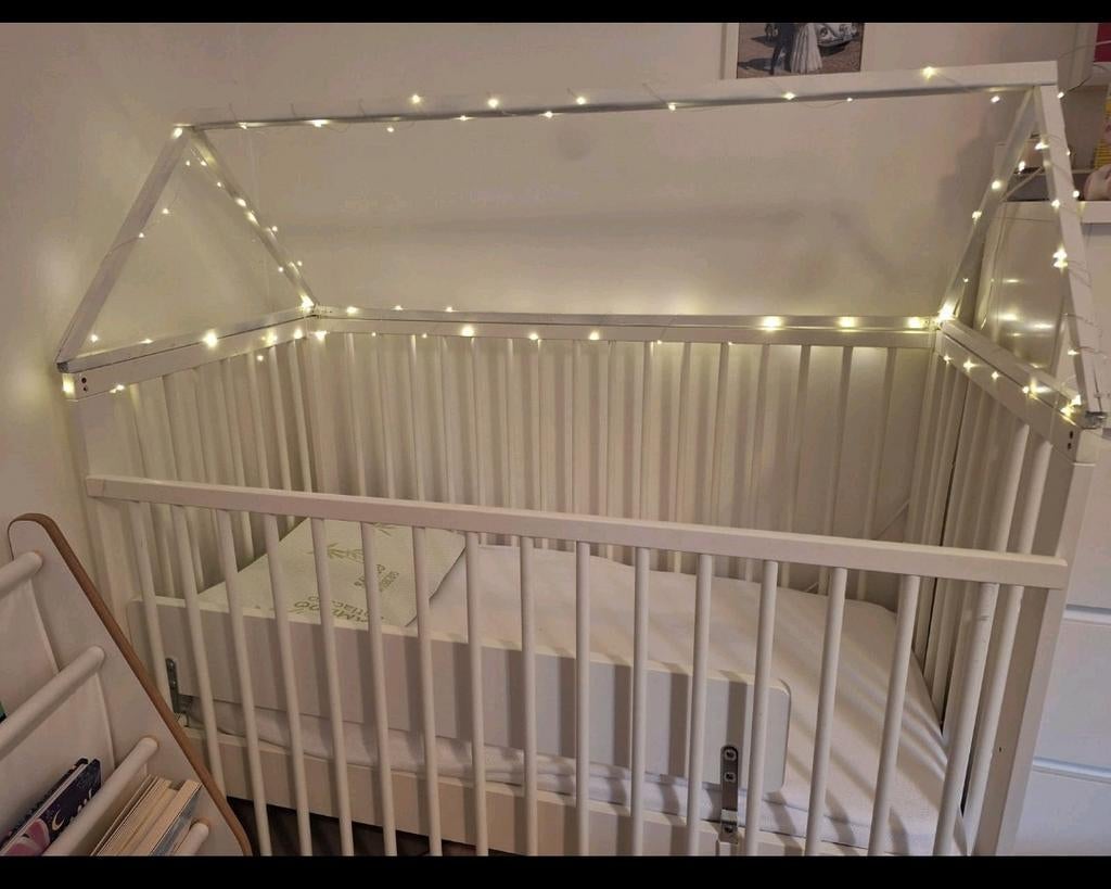 Baby- en peuterbed met matras 60 x 120 cm, Ophalen