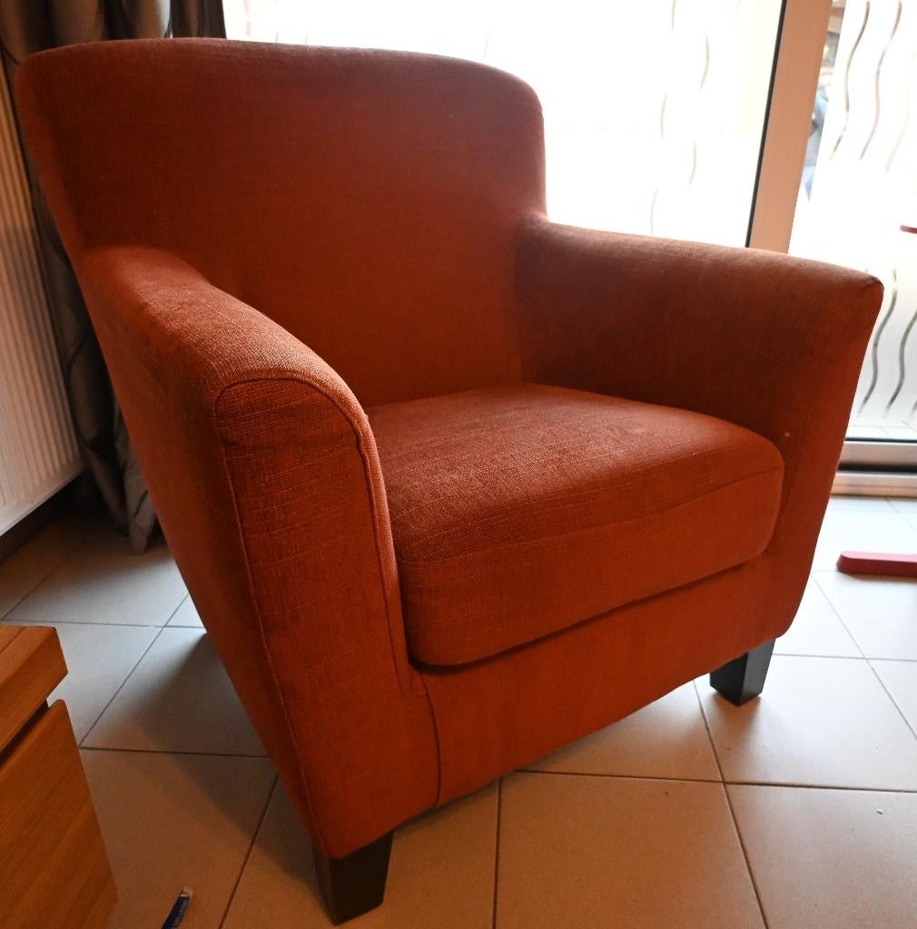 Orange zitzetel, Huis en Inrichting, Zetels | Zetels, Ophalen, 75 tot 100 cm, Zo goed als nieuw, Minder dan 150 cm