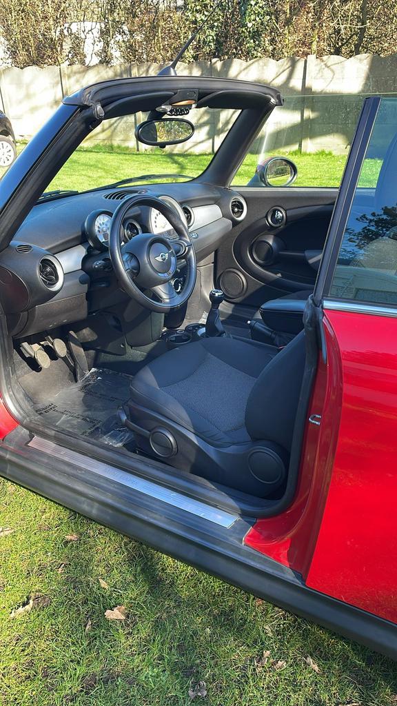 Mini . Cooper 1.6i cabriolet 72435 km, Rouge, Euro 5, Entreprise, Cabriolet