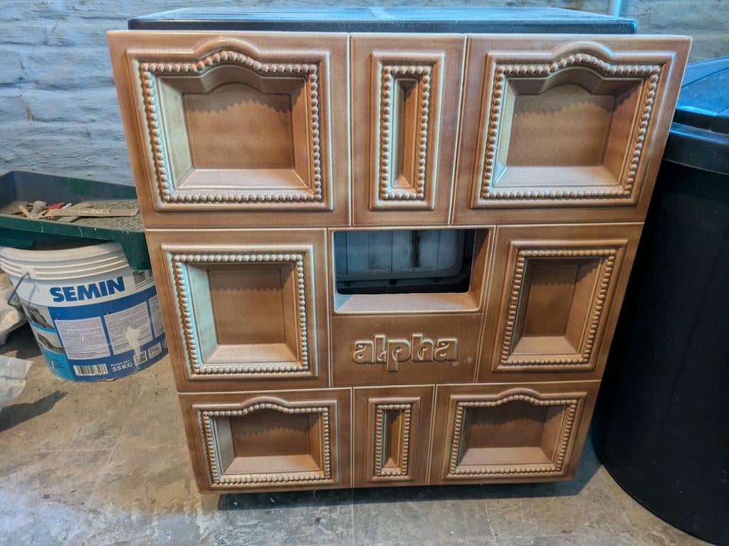 Poele a bois, Huis en Inrichting, Kachels, Ophalen, Gebruikt, Houtkachel, Vrijstaand