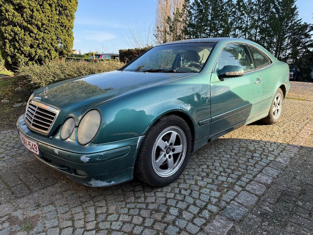 Mercedes-Benz CLK 200 2.0i Elegance Full opties1ste eigenaar, Autos, Mercedes-Benz, Cuir, Achat, 5 places, Automatique