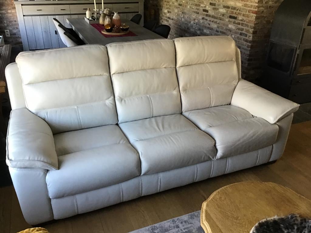 zetel 3 zit, Enlèvement, Utilisé, Cuir