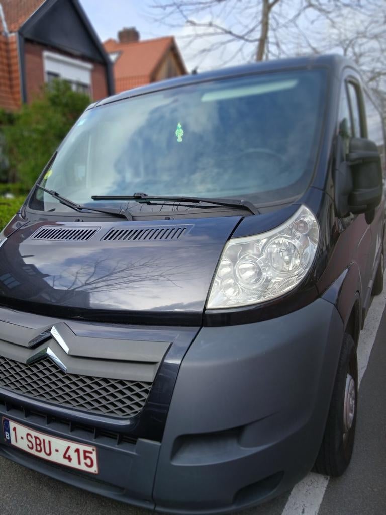 Te koop zelfbouw camper Citroën jumper 2012 zwart, Particulier