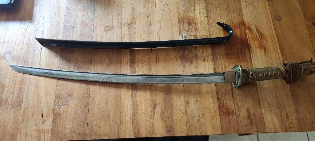 Echte Japanse Katana Ghunto WWII  MET origin stassel, Collections, Enlèvement, Armée de terre, Épée ou sabre