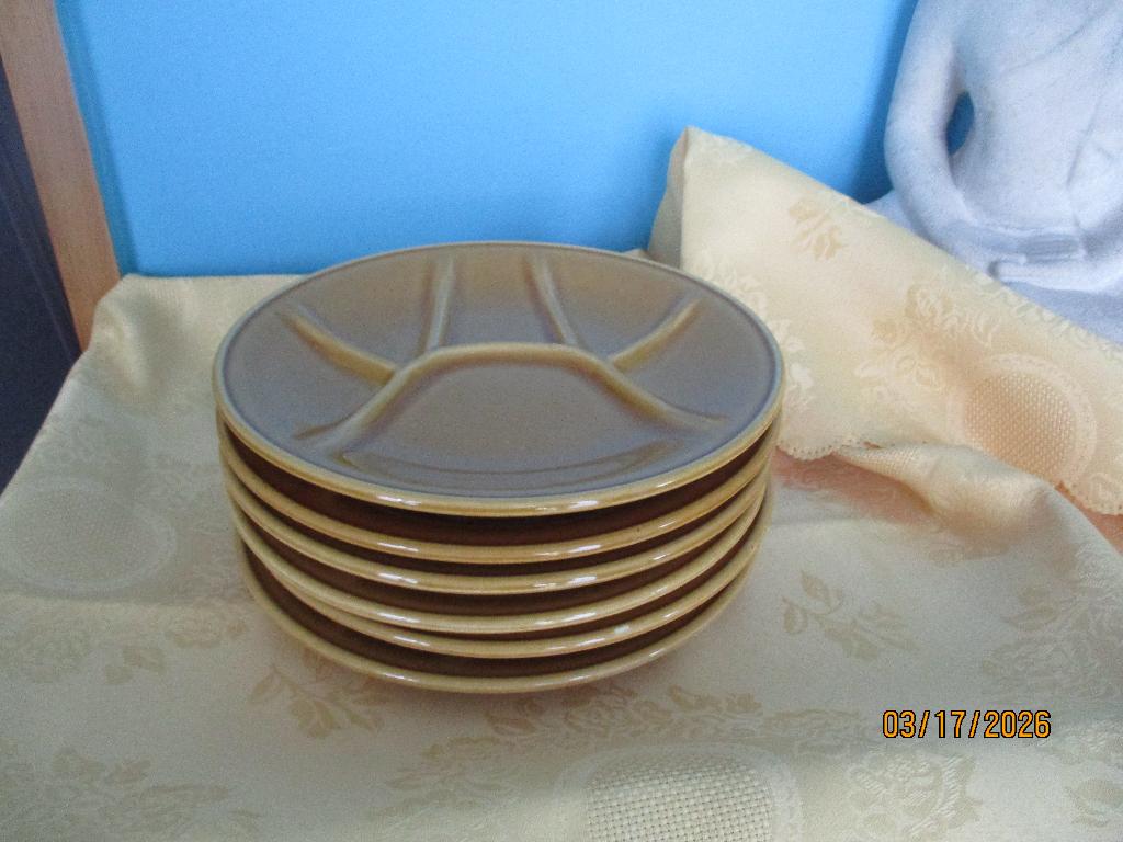 6 assiettes à fondue Keralux Boch, Antiquités & Art, Enlèvement