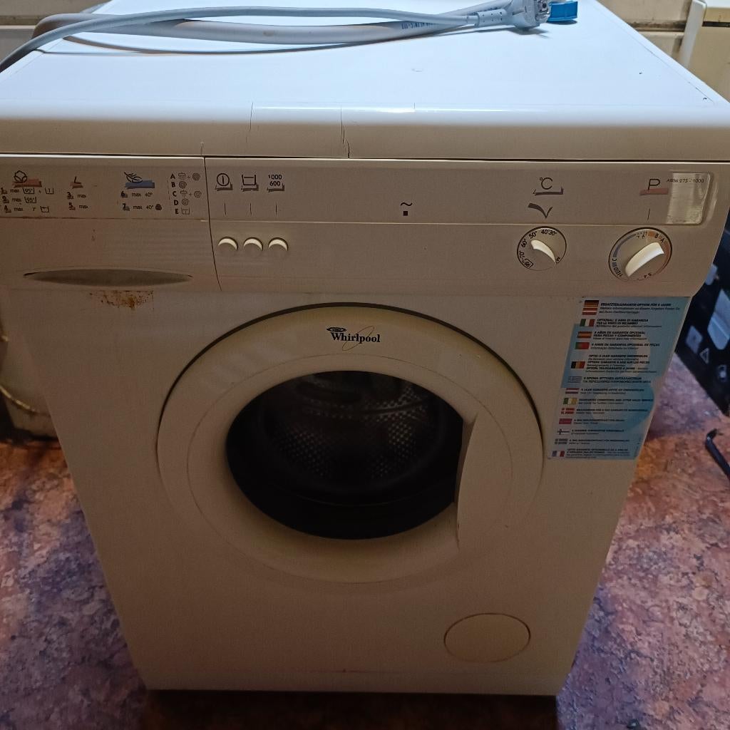 Lave Linge Whirlpool à réparer, Electroménager, 6 à 8 kg, Chargeur frontal, Enlèvement, Utilisé