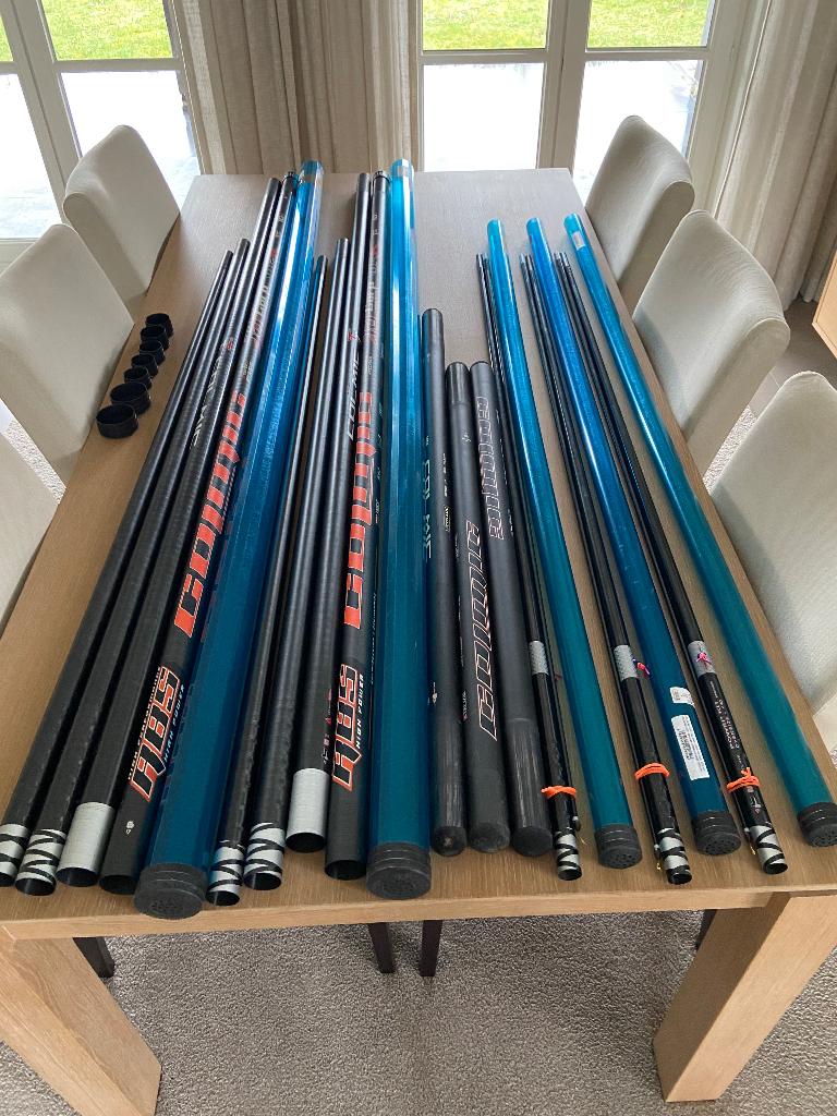 2 hengels colmic TJ carp 10 meter. Gereserveerd voor Filip., Enlèvement, Comme neuf, Ligne fixe