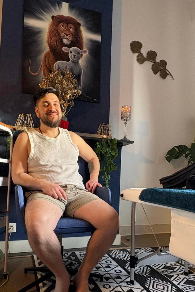 Ontspannende massage voor mannen., Ontspanningsmassage