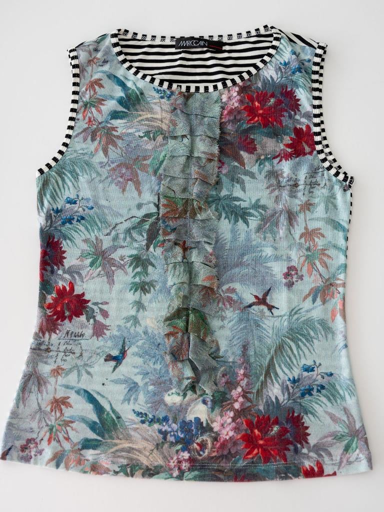 Topje, merk MarcCain, maat 2, als nieuw, Kleding | Dames, Topjes, Zo goed als nieuw, Maat 36 (S), Overige kleuren, Zonder mouw