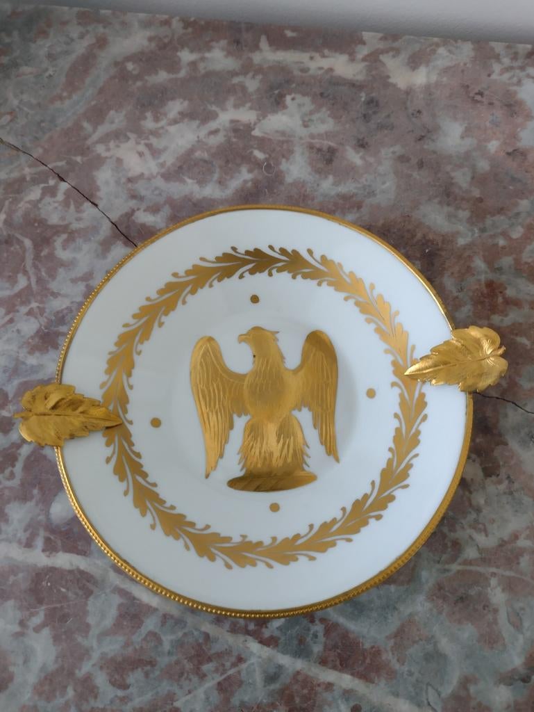 Antiek Porcelijn bordje Vincennes de Limoges BH France, Antiek en Kunst, Antiek | Porselein, Ophalen