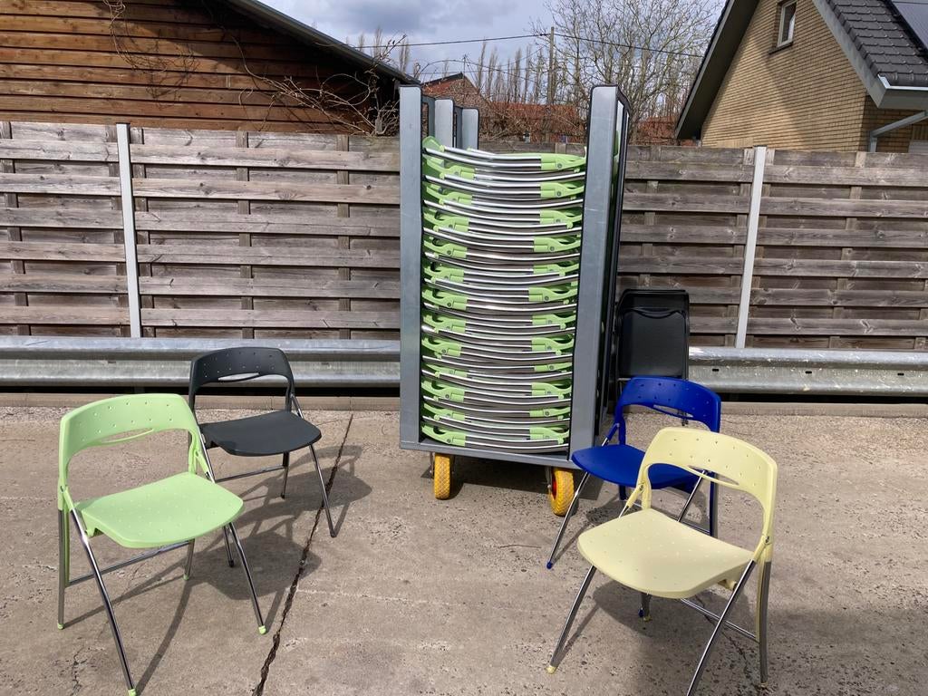 20 et chaises pliantes, Jardin & Terrasse, Enlèvement, Comme neuf