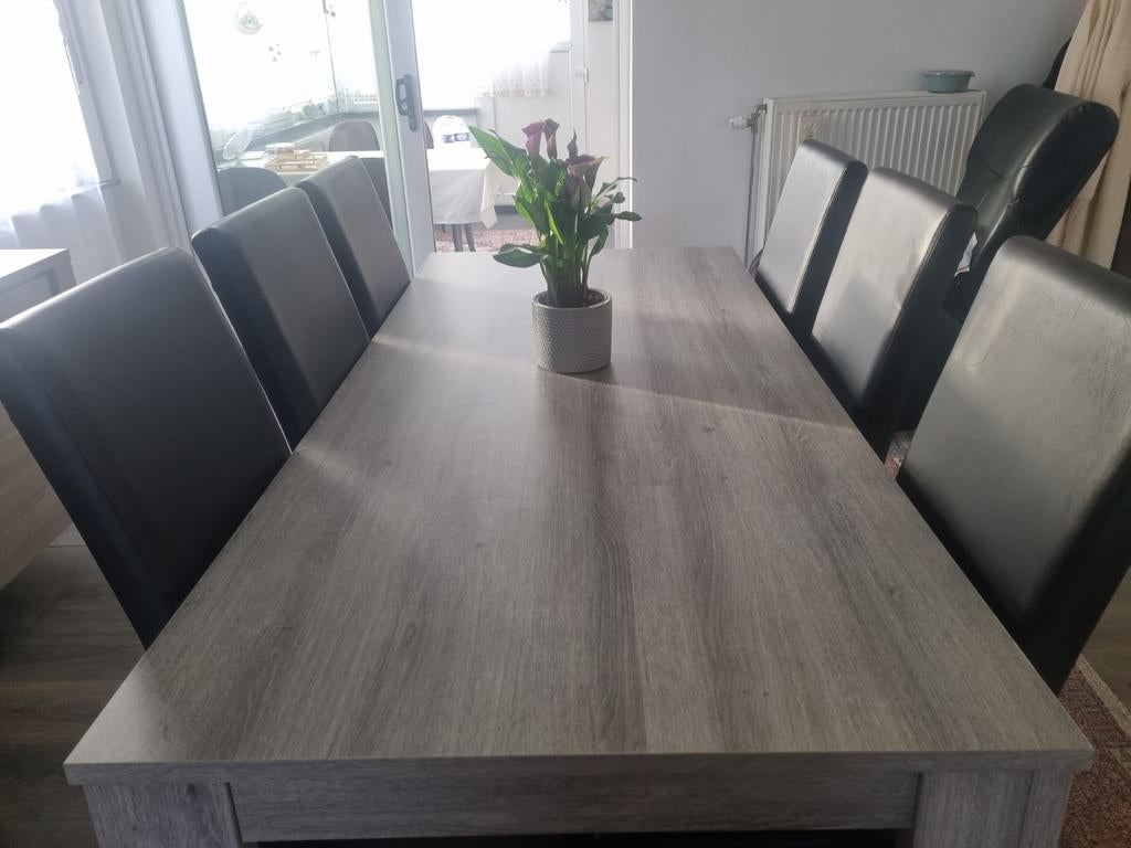 table et 6 chaırs, Maison & Meubles, Enlèvement