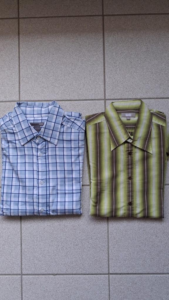 1 chemise H&M Large et 1 chemise WE Large, Enlèvement ou Envoi, Comme neuf, WE, Tour de cou 41/42 (L)