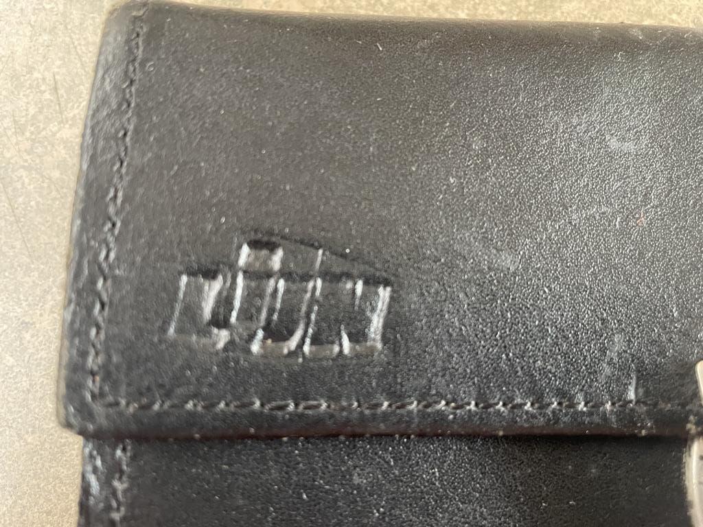 De Lijn geldbeugel, Handtassen en Accessoires, Portemonnees, Ophalen of Verzenden, Zwart, Leder