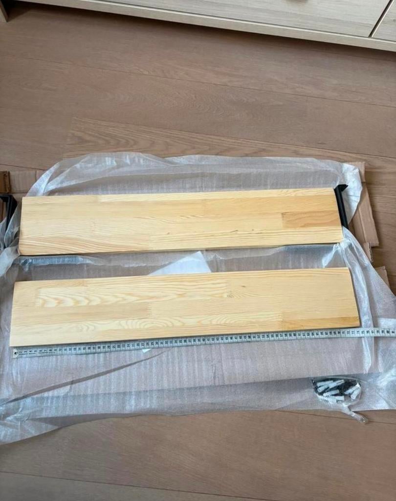 NOUVELLES étagères murales couleur bois, Enlèvement ou Envoi, Neuf