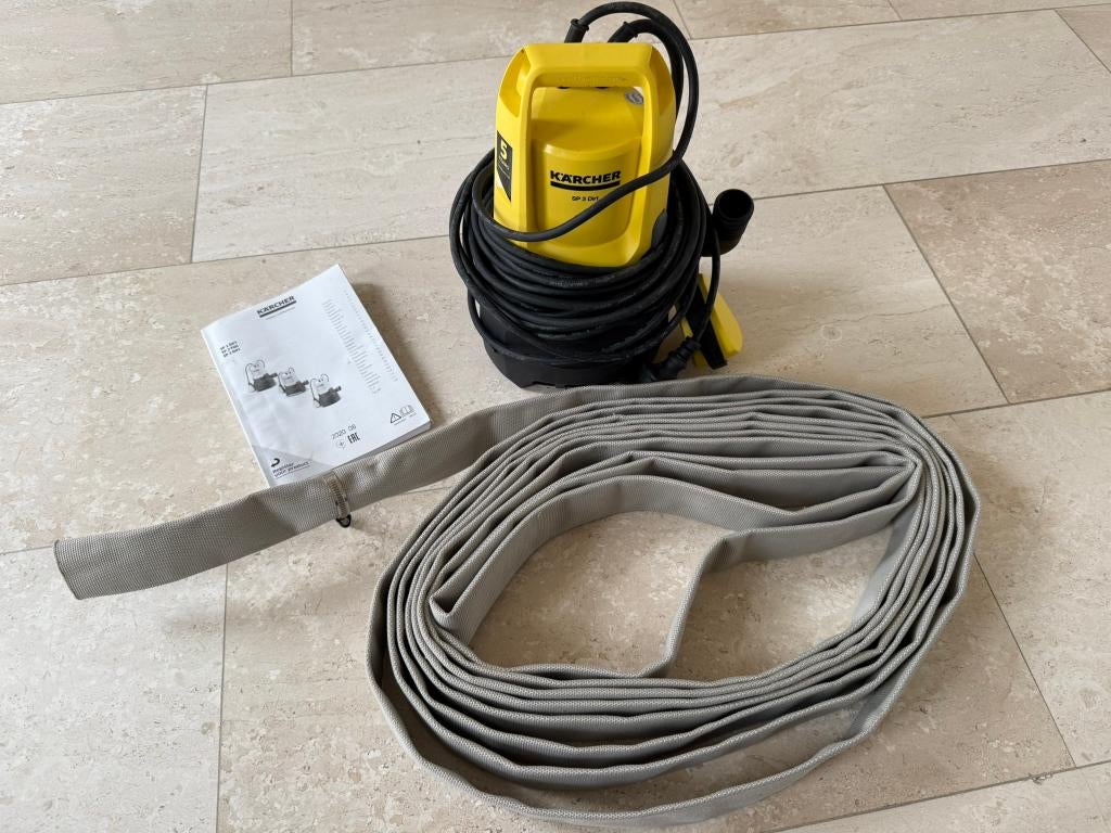 Dompelpomp Kärcher SP 3 Dirt (7000 l/u) met slang, Tuin en Terras, Ophalen, Zo goed als nieuw, Elektrisch, Dompelpomp