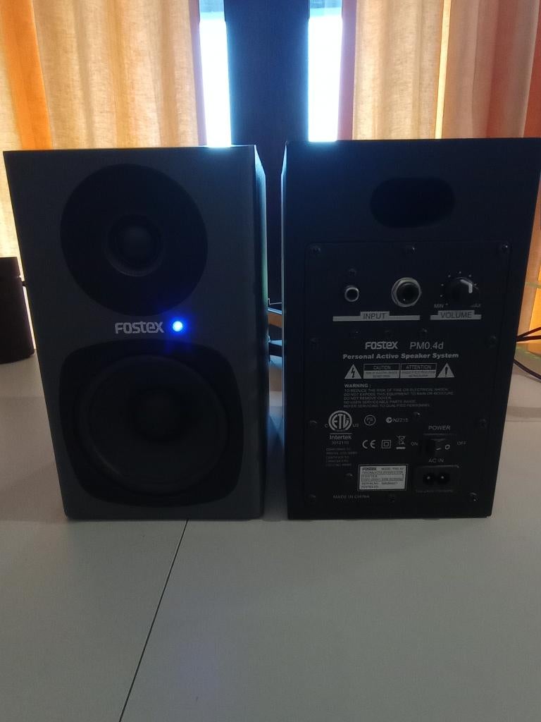 Fostex PM 0.4d actieve speakers, Zo goed als nieuw, Minder dan 60 watt, Front, Rear of Stereo speakers, Ophalen