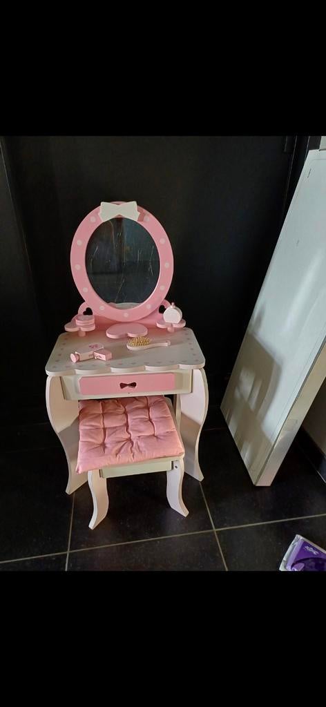 Houten schminktafel voor kinderen, Huis en Inrichting, Tafels | Kaptafels, Ophalen