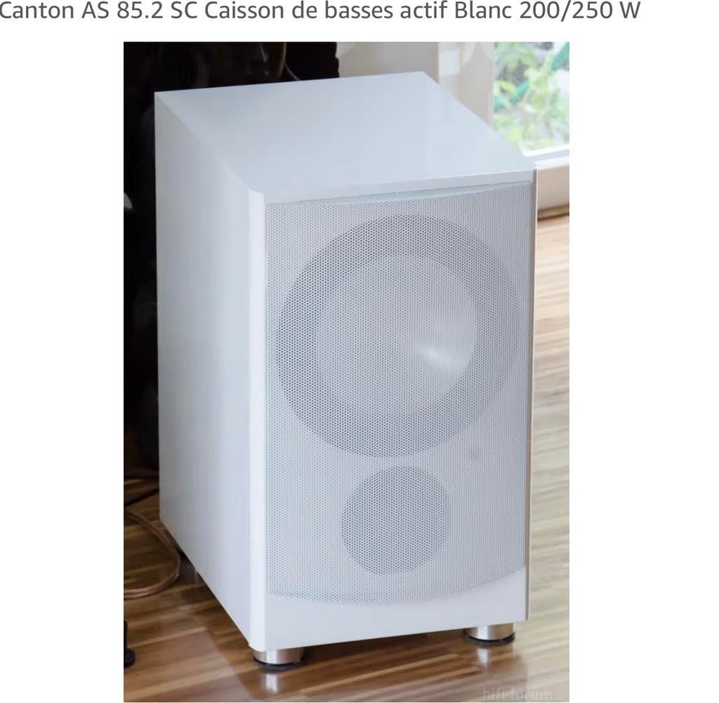 caissons de base de marque Canton AS 85.2 blanc, Audio, Tv en Foto, Luidsprekerboxen, Ophalen, Zo goed als nieuw