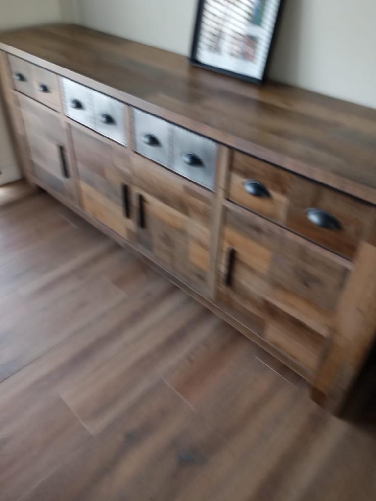 Eetkamer inclusief salon, Huis en Inrichting, Ophalen, Zo goed als nieuw, Landelijk, 6 tot 8 stoelen