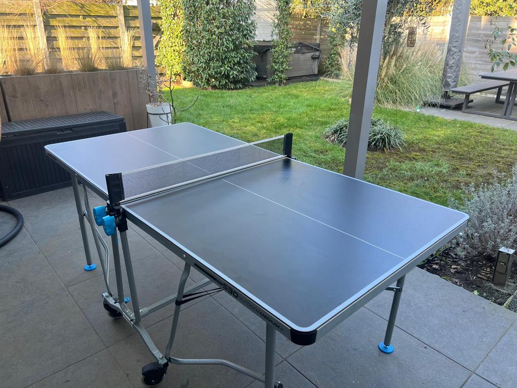 Ping pong tafel decathlon medium formaat, Sport en Fitness, Ophalen, Zo goed als nieuw