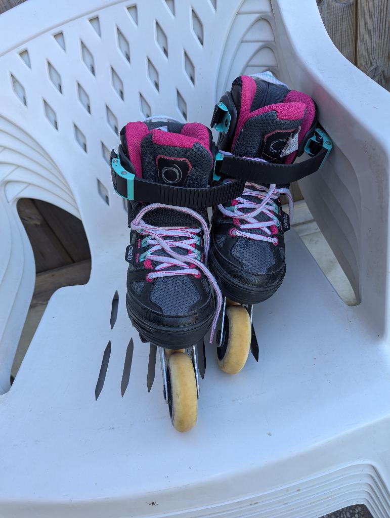 Oxelo FIT5 Skeelers – Verstelbaar maat 32 tot 35, Sport en Fitness, Skeelers, Kinderen, Inline skates 4 wielen, Ophalen, Overige merken