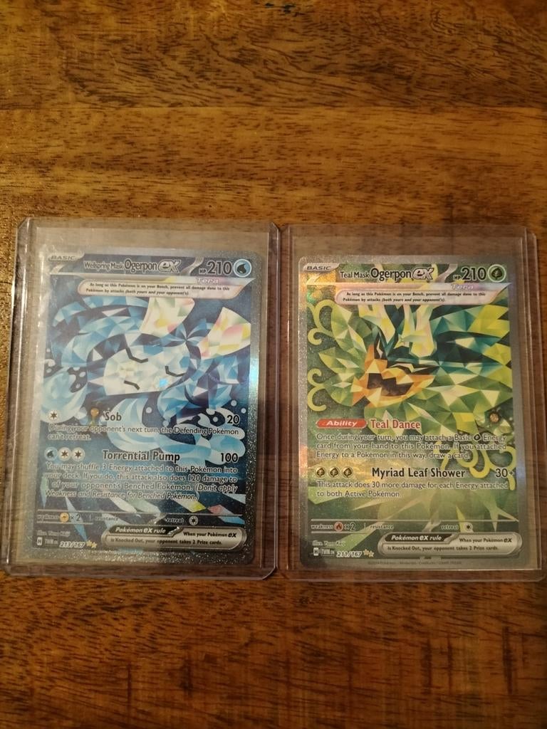 Wellspring Mask ogerpon sex and table Mask ogerpon sex, Enlèvement ou Envoi, Comme neuf, Plusieurs cartes, Foil